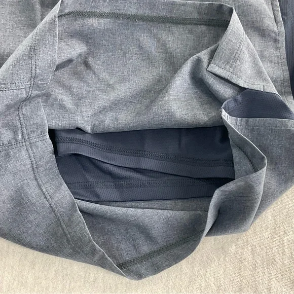 ALL IN MOTION 100% POLYESTER QUICK DRY LINED 9” MEN’S RUN SHORTS XXL BLUE GRAY - Picture 15 of 15